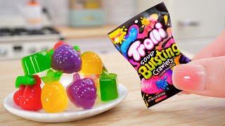 DIY Miniature Trolli Fruit Gummy Ideas  Satisfying Tiny Food & Candy Party  Miniature Cooking