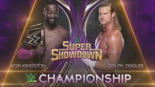 WWE Super Showdown 2019 Match Card HD