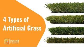 Artificial Grass - 4 Major Types in 2 Minutes