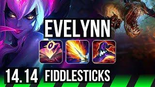 EVELYNN vs FIDDLESTICKS JGL  Rank 3 Eve 1813 Legendary Rank 17  EUNE Challenger  14.14