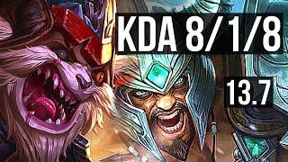 KLED vs TRYNDAMERE TOP  818 Rank 9 Kled Legendary  TR Grandmaster  13.7