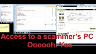 Accessing a scammers PC