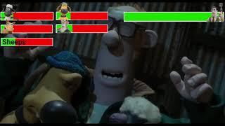 Shaun the Sheep Movie 2015 Final Battle with Healthbars