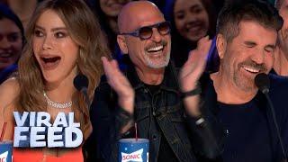 Stand Up Comedy Has The Judges In STITCHES On AGT 2023  VIRAL FEED