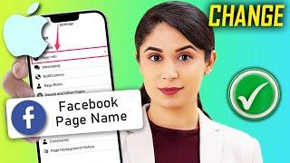 How To Change Facebook Page Name on iPhoneiPad  2024