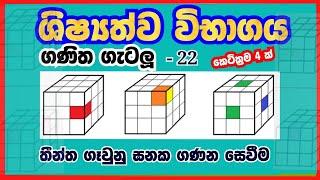 ඝනකයක තීන්ත ගෑවුනු පැති ගණන සෙවීම #ganitha_gatalu #grade5 #grade4 #ganakaya #Shiyathway #parisaraya