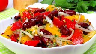 Delicious SALAD WITH BEAN. Simple and Delicious Salad IN 10 Minutes Salad With Canned Beans