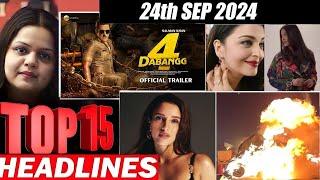 Top 15 Big News of Bollywood  24th   SEPTEMBER 2024  Salman Khan  Ramayana Sunny DeolAmir Khan