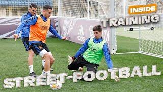 Street football and 1v1 in Real Madrid training