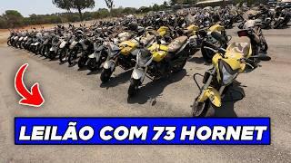 MEGA LEILÃO DE MOTOS GRANDES DA POLÍCIA HORNET XT 660 TIGER NC700