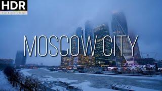  THE MAIN BUSINESS CENTER OF POOR RUSSIA  Skyscrapers Moscow City TODAY - With Captions ⁴ᴷ HDR