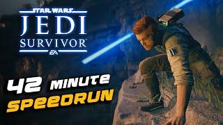 JEDI SURVIVOR Speedrun in 42 Minutes