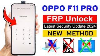 Oppo F11 Pro CPH-1969 Frp Bypass l Google Account Lock Remove in 5 Second 100% Free Offline Tricks