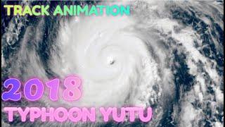 The Track of Typhoon Yutu 2018