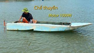 Chế thuyền từ nhựa sử dụng Motor BLDC tốc độ 26kmh  BOAT DIY