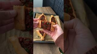 Pide A Turkish Classic #shorts #turkishrecipes #bread #kiymalipide #turkishfood #easyrecipe #asmr