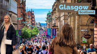 Glasgow Scotland 󠁧󠁢󠁳󠁣󠁴󠁿  January 2023 Walking Tour 4K HDR 60fps