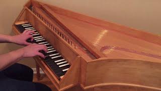 William Byrd Coranto in A minor - Zuckermann Bentside Spinet For Sale -