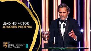 Joaquin Phoenix Delivers Powerful Speech After Leading Actor Win for Joker  EE BAFTA Film Awards