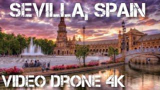 Sevilla Seville 4k  Walking tour  Spain Andalusia 2022  Plaza España 