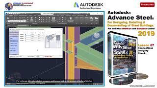 Advance Steel 2019 Tutorial  Designing & Detailing of Steel Building  Lesson 07