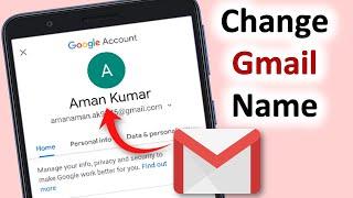 Gmail id name kaise change kare  google account name change  2023