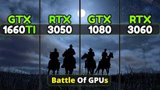 RTX 3060 vs GTX 1080 vs GTX 1660 Ti vs RTX 3050  The Battle Of Nvidia GTX & RTX Series GPUs