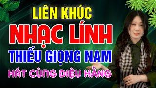 ️Karaok LK Nhạc Lính Thiếu Giọng Nam  RỪNG LÁ THẤP  Hát Cùng Diệu Hằng