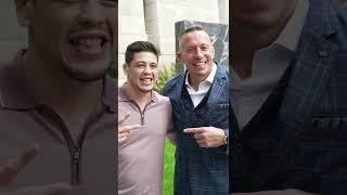 Brandon Moreno meets a real-life superhero in Georges St-Pierre ‍️