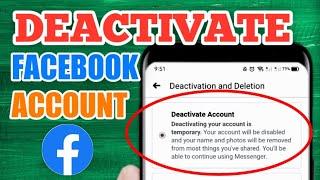 How to Deactivate Facebook Account 2024