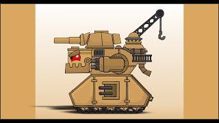 How To Draw Polish Monster Tank  HomeAnimations - Cartoons About Tanks