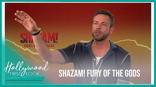 SHAZAM FURY OF THE GODS 2023  Interviews with Zachary Levi Adam Brody Meagan Good and the cast