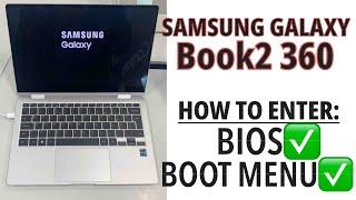 SAMSUNG Galaxy Book2 360 - How To Enter BiosUEFI Settings & Boot Menu Options