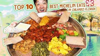 Top 10 BEST Michelin Foods in Orlando Florida  24 Hours Eating ONLY at Michelin Restaurants