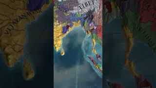 Satisfying Timelapse of Vijayanagar conquests #eu4 #europauniversalis4 #shorts