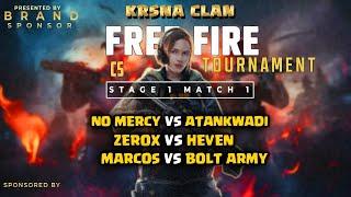 Free Fire Max Tournament LIVE1 Krsna Clan #FreeFiremax #krsnaclan