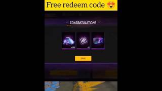 FREE REDEEM CODE IN GAREENA FREE FIRE  #shorts #garenafreefire