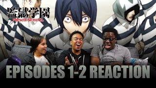WHAT......IS THIS?  Prison School Ep 1 & 2 Blind Reaction