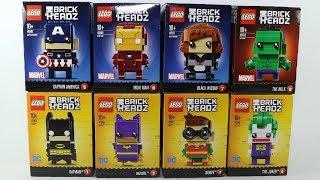 Lego Brick Headz Batman Joker Batgirl Iron Man Hulk Captain America