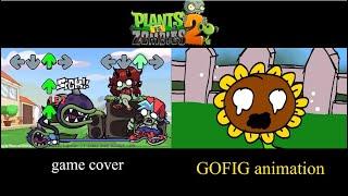 PVZ Sunflower died  VS CHOMPER  PLANTS VS ZOMBIES x FNF ANIMATION