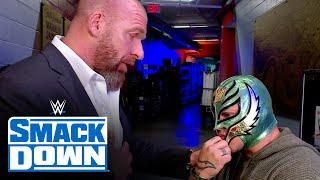 Rey Mysterio tells Triple H he wants to quit SmackDown Oct. 14 2022