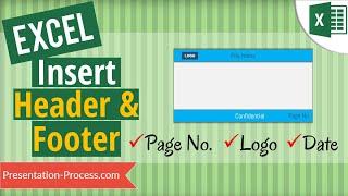 How to insert Header and Footer in Excel Page Nos File Name Logo etc.