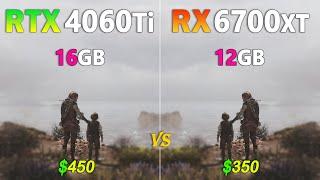 AMD Radeon RX 6700 XT 12GB vs RTX 4060 Ti 16GB - Is the $100 difference worth it?