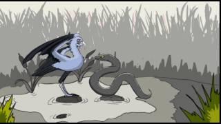 Secretary Bird vs. Giant Snake