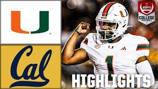 Miami Hurricanes vs. California Golden Bears  Full Game Highlights  ESPN College Football