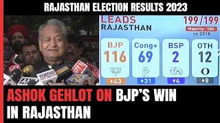 Rajasthan Election Results  The Results Are Shocking Ashok Gehlot On Congresss Defeat