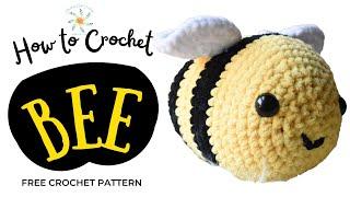 How to Crochet a Bee  Crochet Honey Bee Tutorial Step by Step