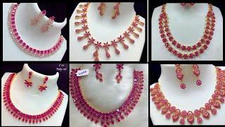 Top 10 Ruby Gold Necklace Designs You Need to See Latest Gemstone Ruby necklace designs