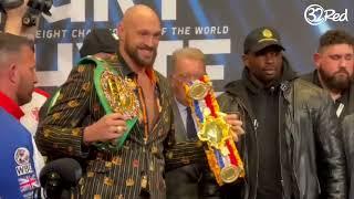 Tyson Fury and Dillian Whyte face-off