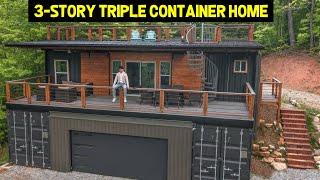 3-STORY ULTRA-MODERN TRIPLE CONTAINER HOME 1x40 & 2x20 Containers